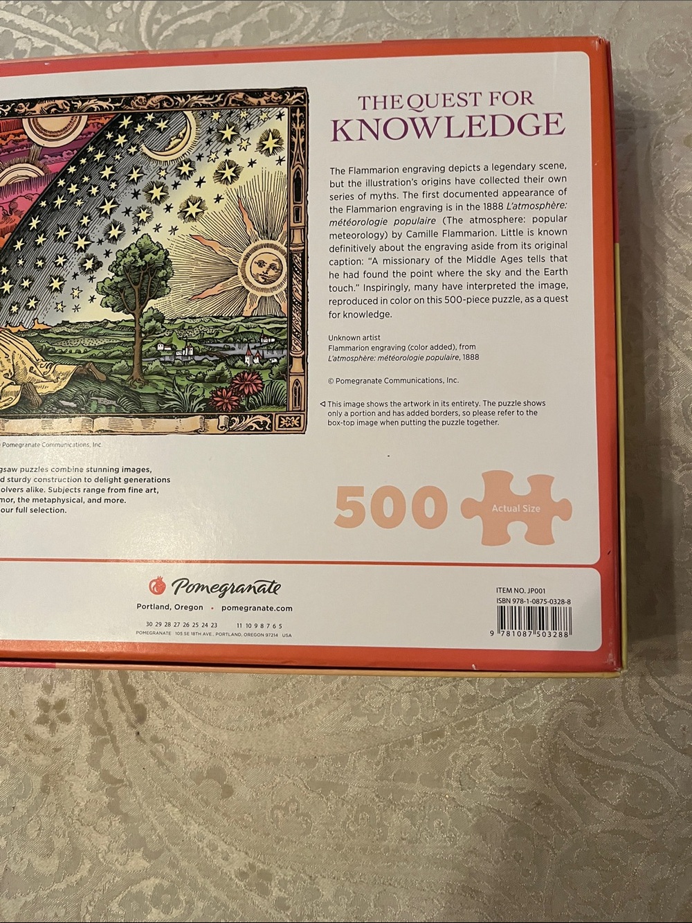 Pomegranate 'The Quest for Knowledge' 500-Piece Jigsaw Puzzle - Multicolor EUC - Picture 2 of 3